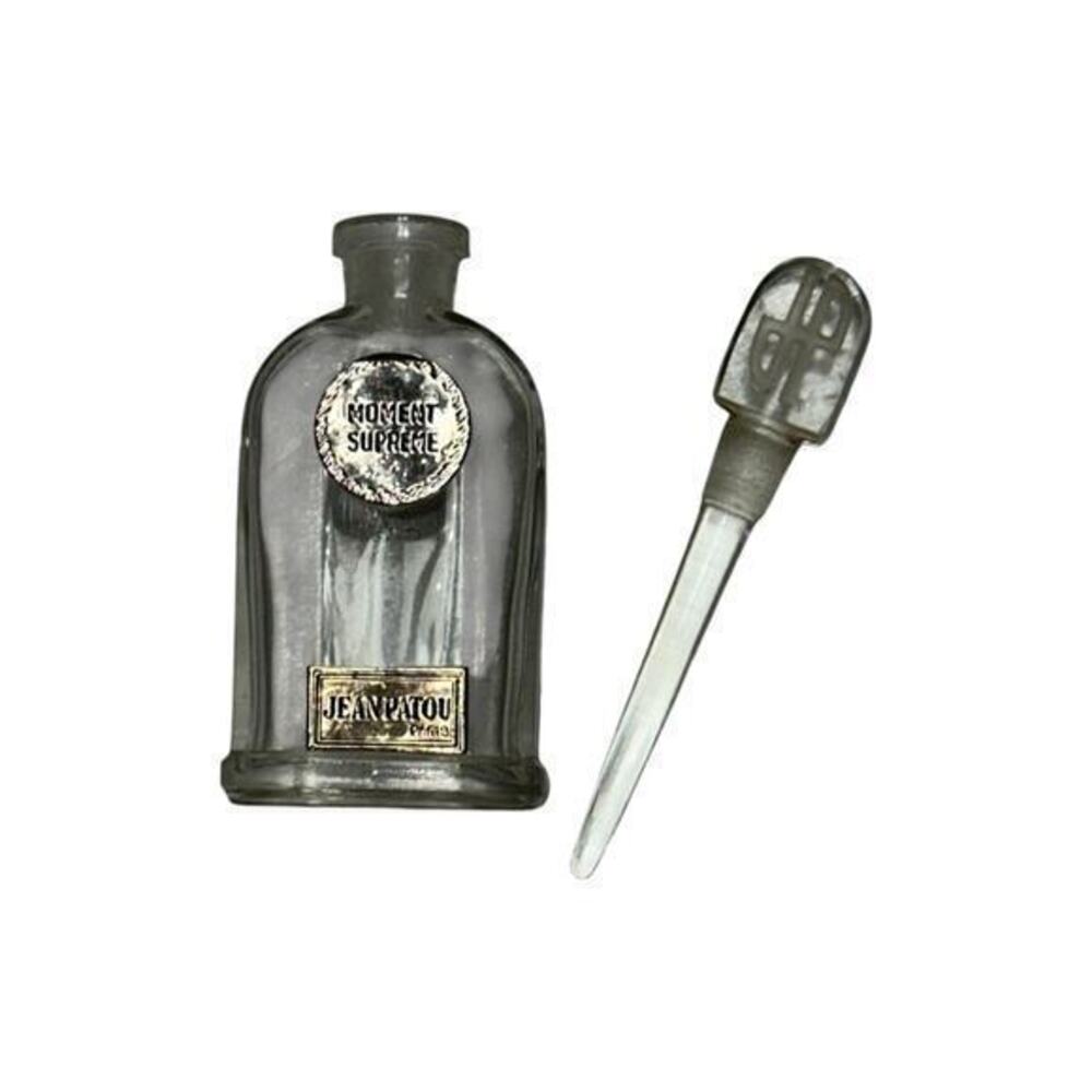 Jean Patou Moment Suprême Clear Glass Perfume Bottle with Dropper Original Box